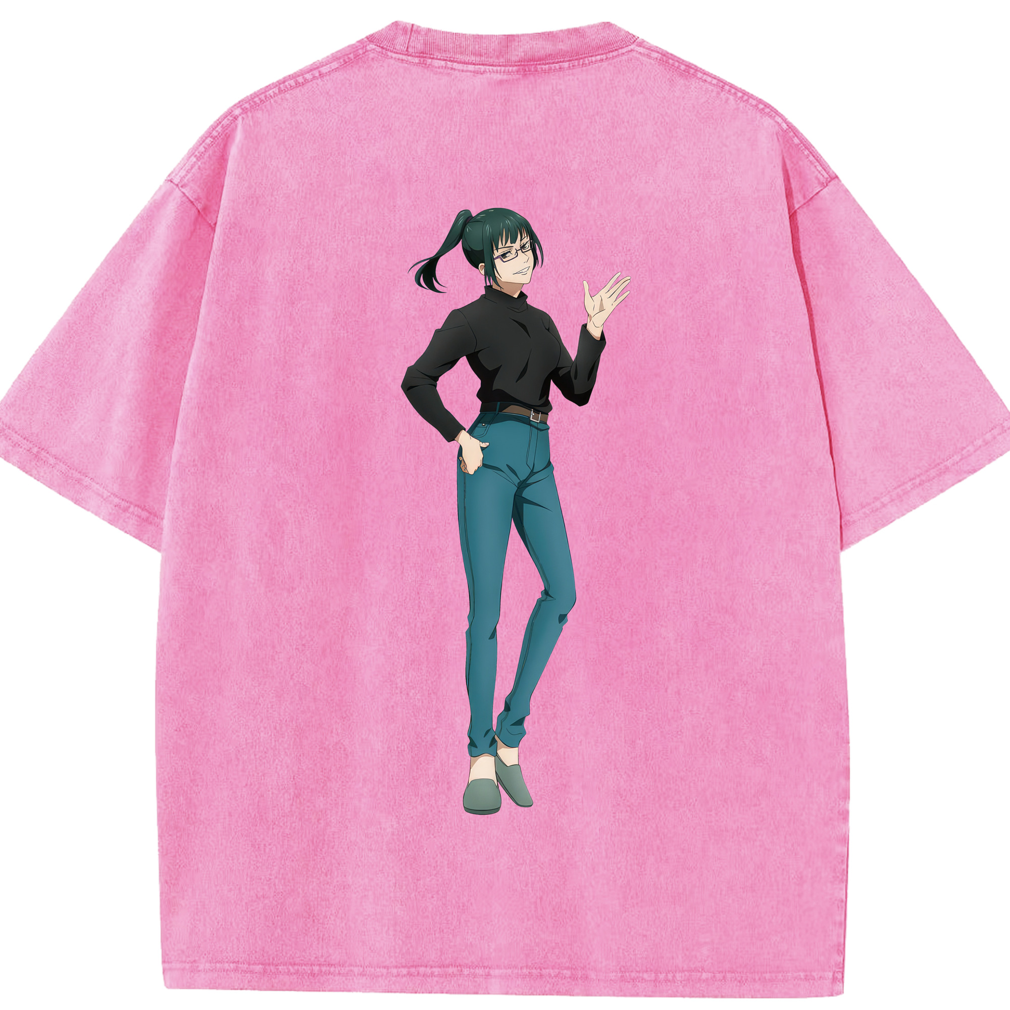 （画像用） 呪術廻戦 Jujutsu Kaisen 綿100% ヴィンテージ風 半袖Tシャツ（背面プリント）